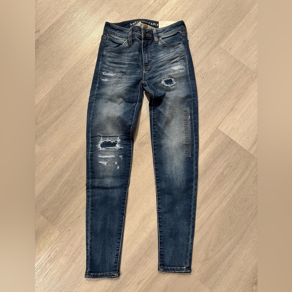 American Eagle Jeans Super Stretch Jegging Brand New With Tag Size 00 Short